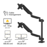 Platinum Dual Stacking Monitor Arm Black