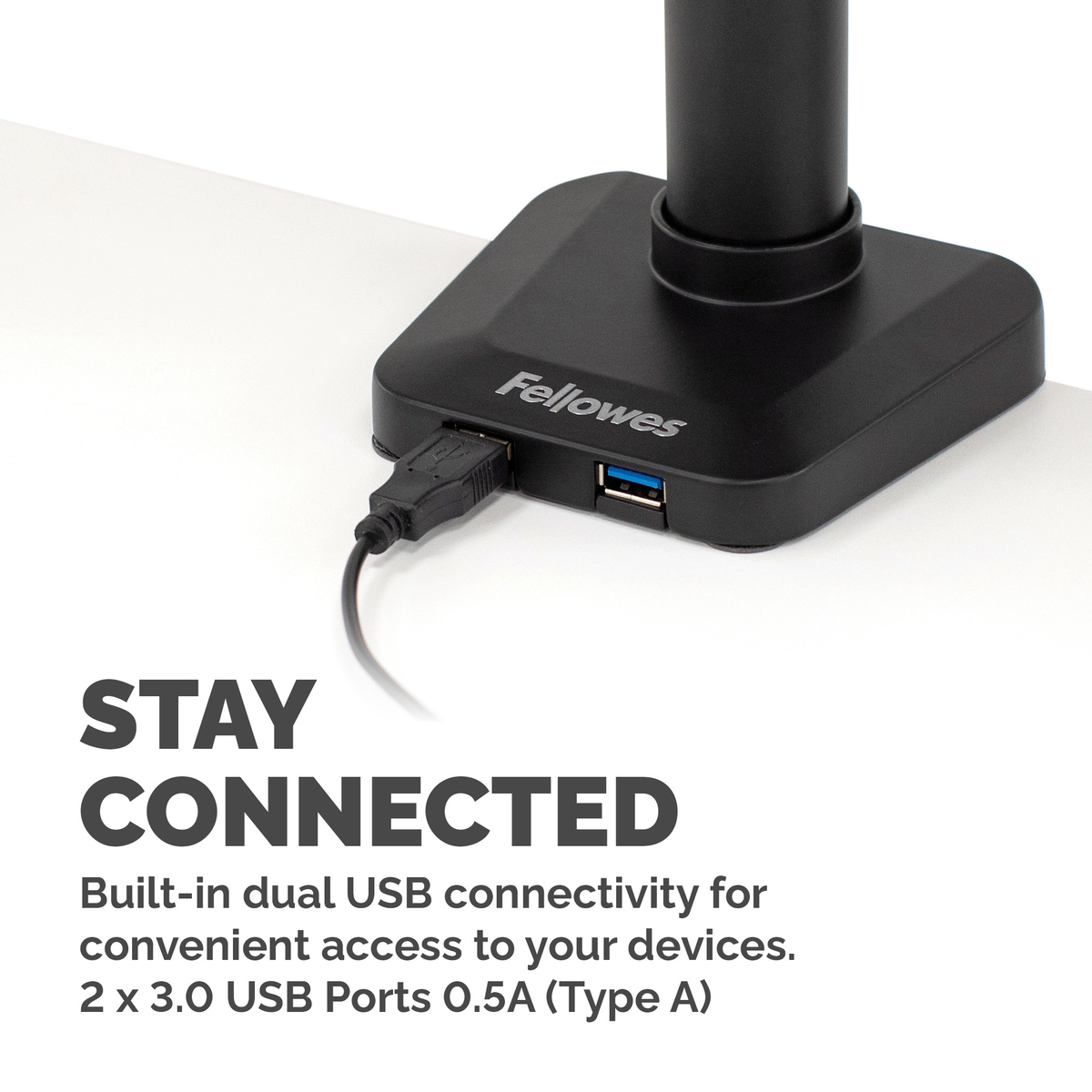 Platinum Dual Stacking Monitor Arm Black
