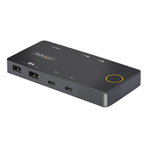 Startech, 2-Port USB-C KVM Switch PD Pass-through