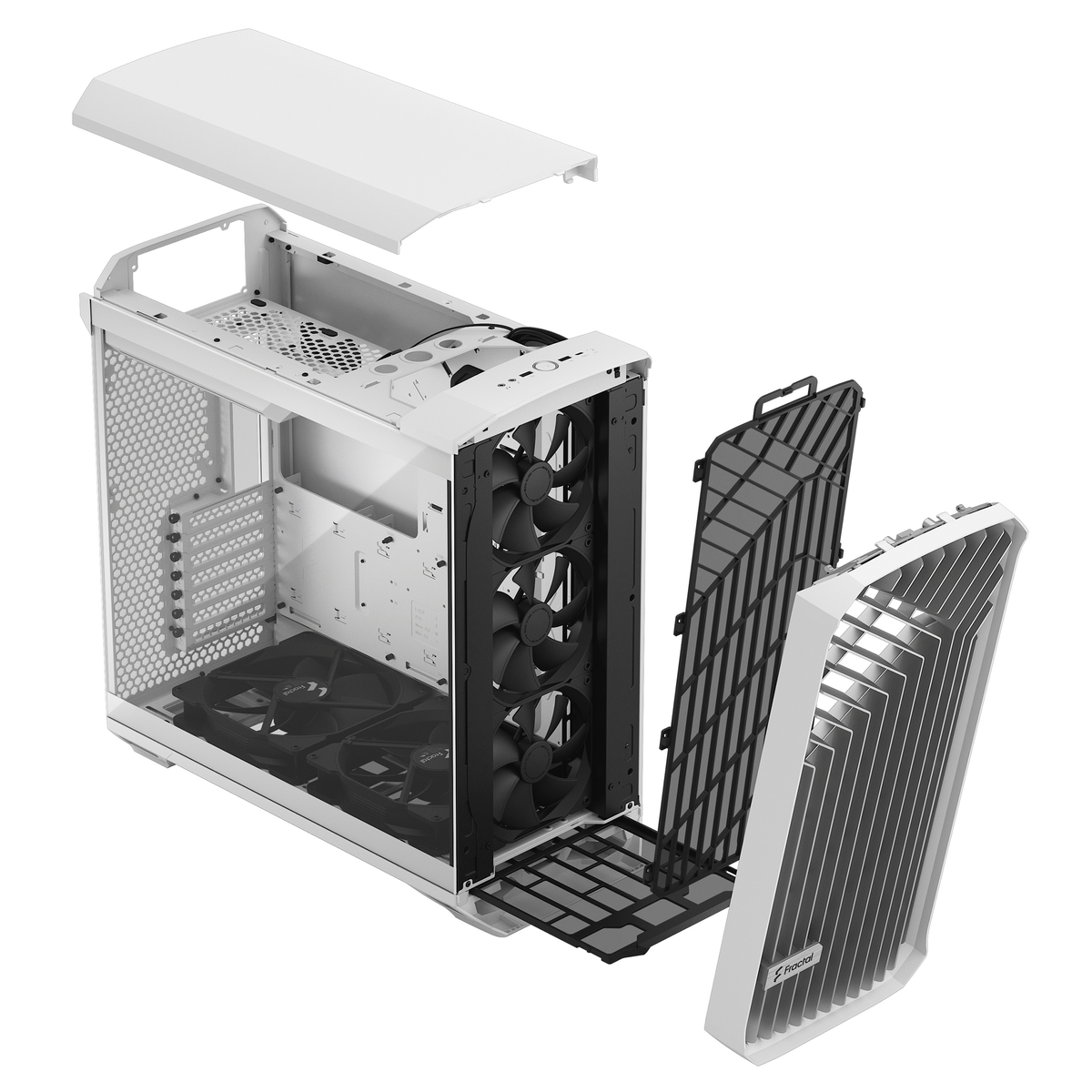 CASE ATX Torrent-03 White TG Clear Tint