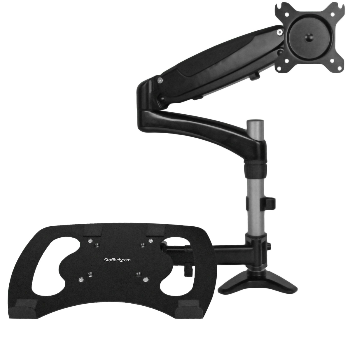 Single-Monitor Arm with Laptop Stand