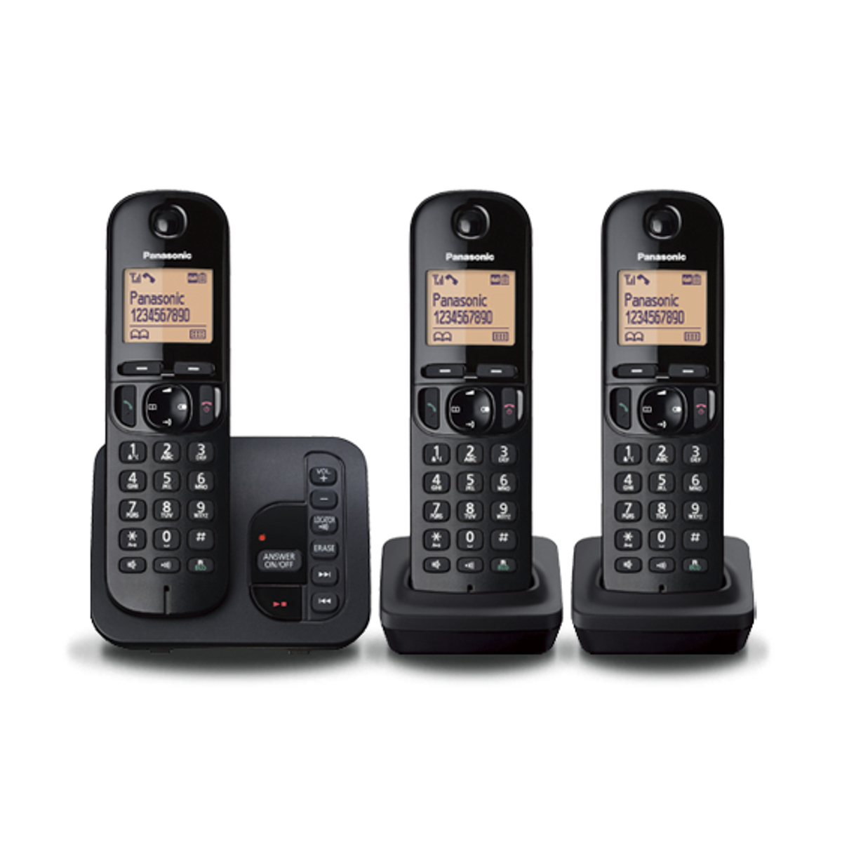 TGC223EB DECT Phone w/TAM CB TRIO BLK