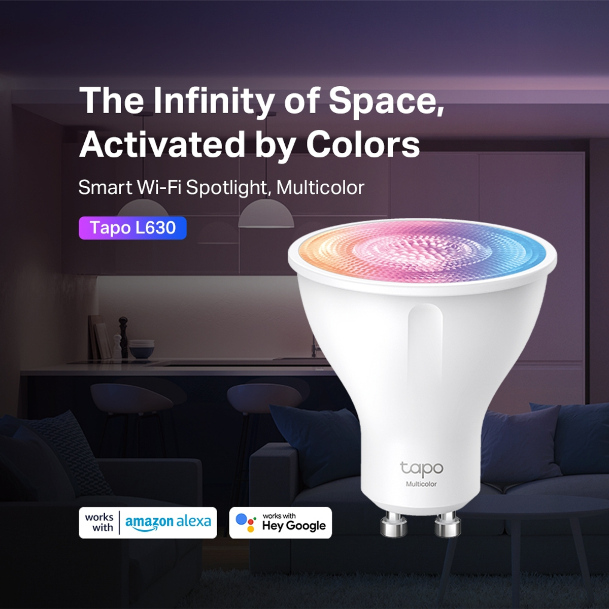 Tapo Smart Wi-Fi Spotlight Multicolor