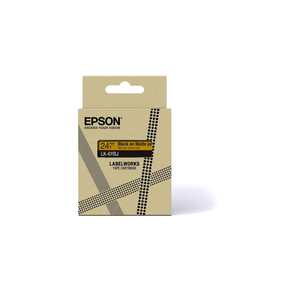 Epson, 6YBJ Black on Matte Yellow Tape 24mm