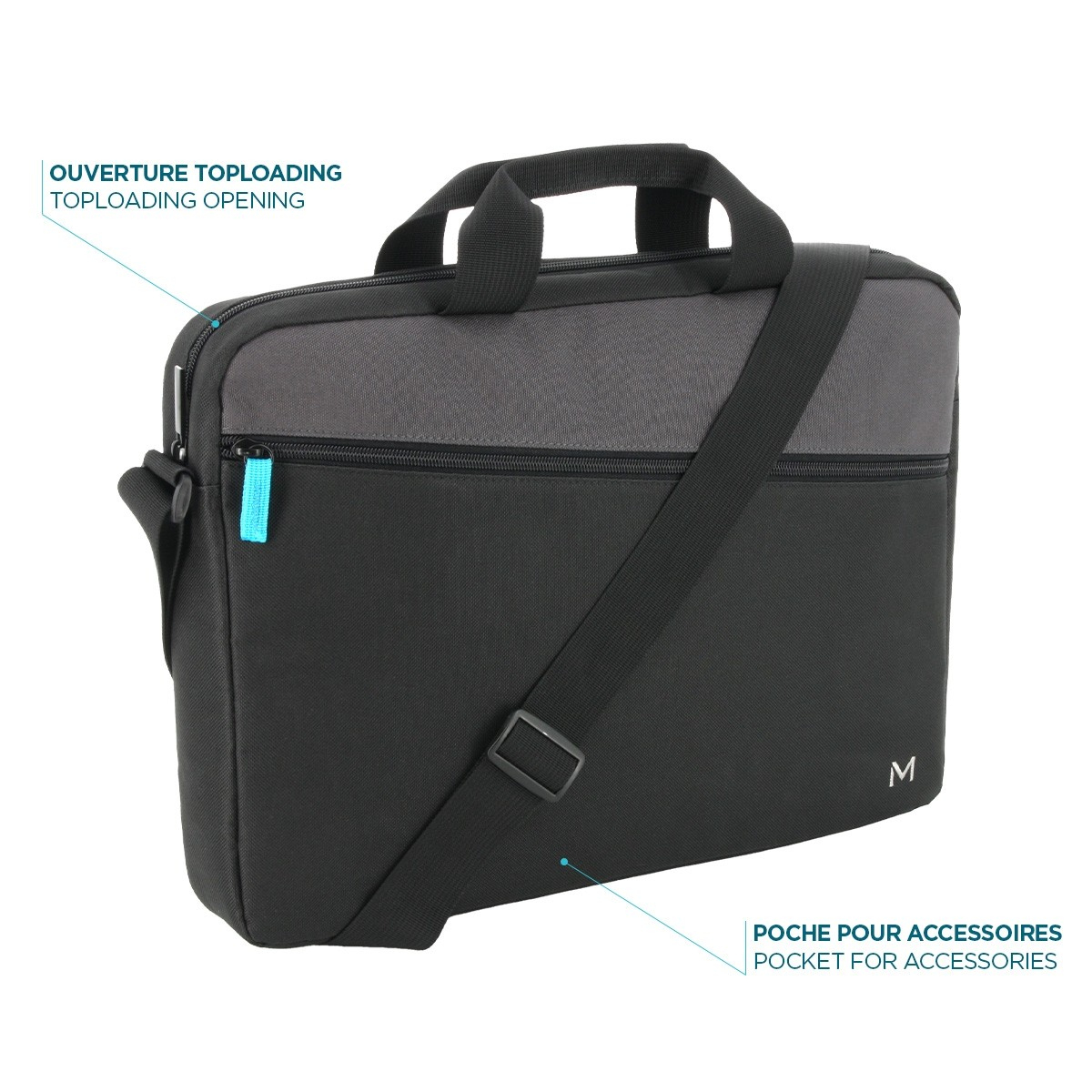 TheOneEssentialBriefcaseTop11-14 BLK GRY