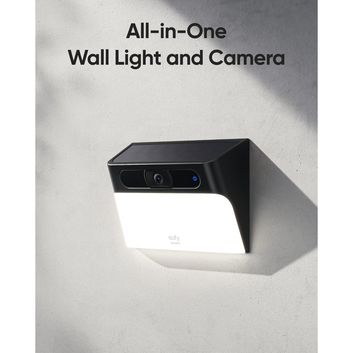 Solar Wall Light Cam S120 - Black