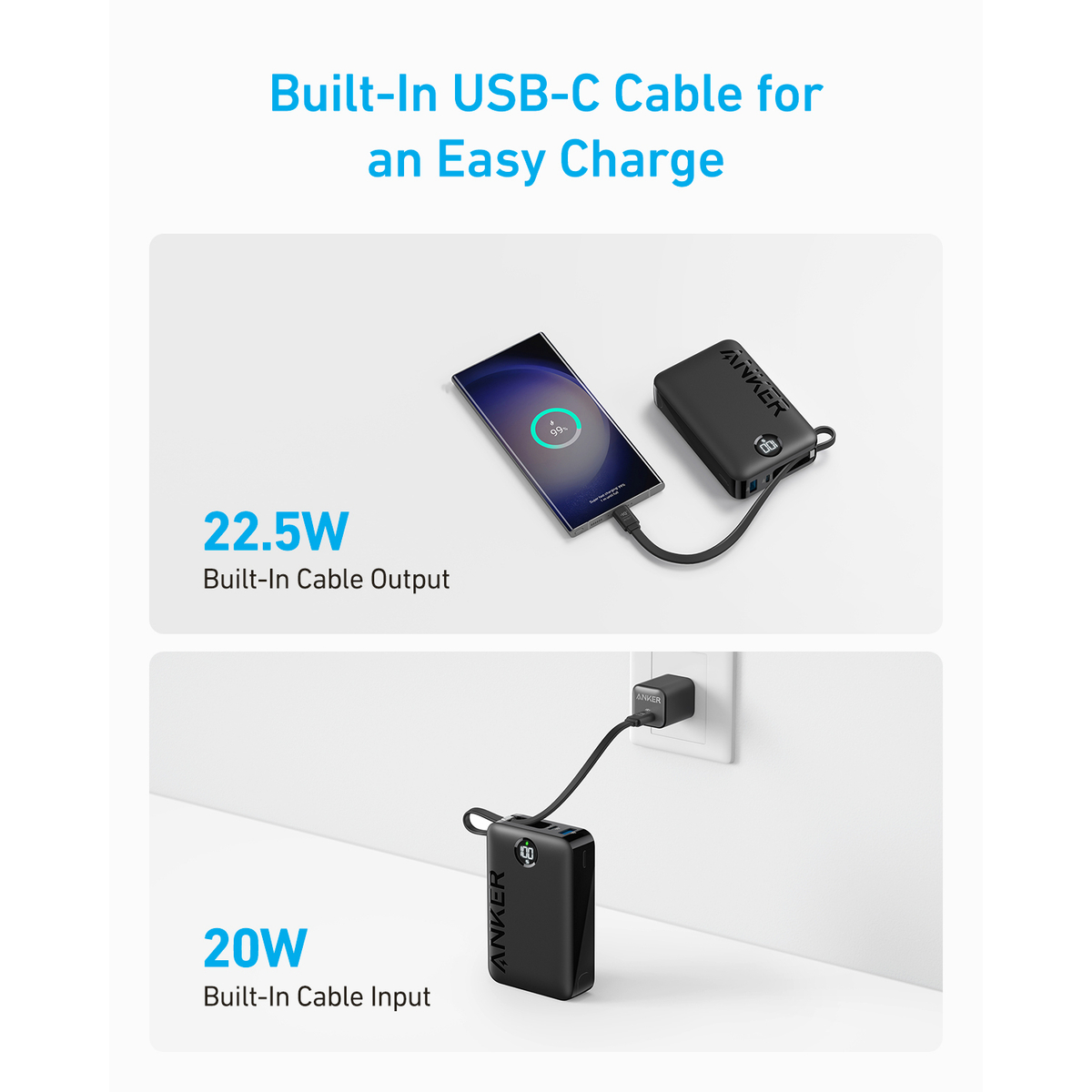 335 Power Bank (20K 22.5W USB-C Cable)