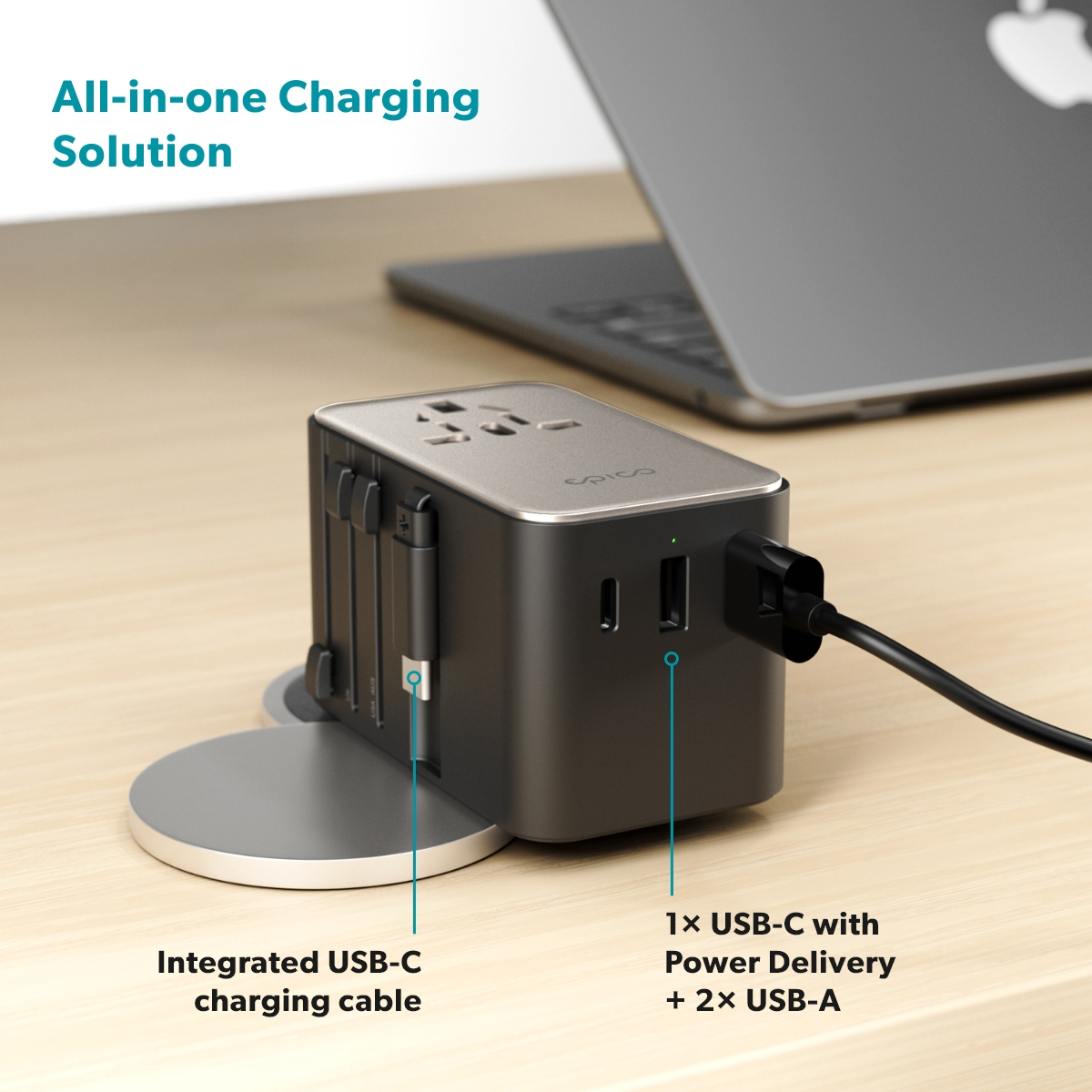 Epico UltraBoost GaN 70W Travel Charger