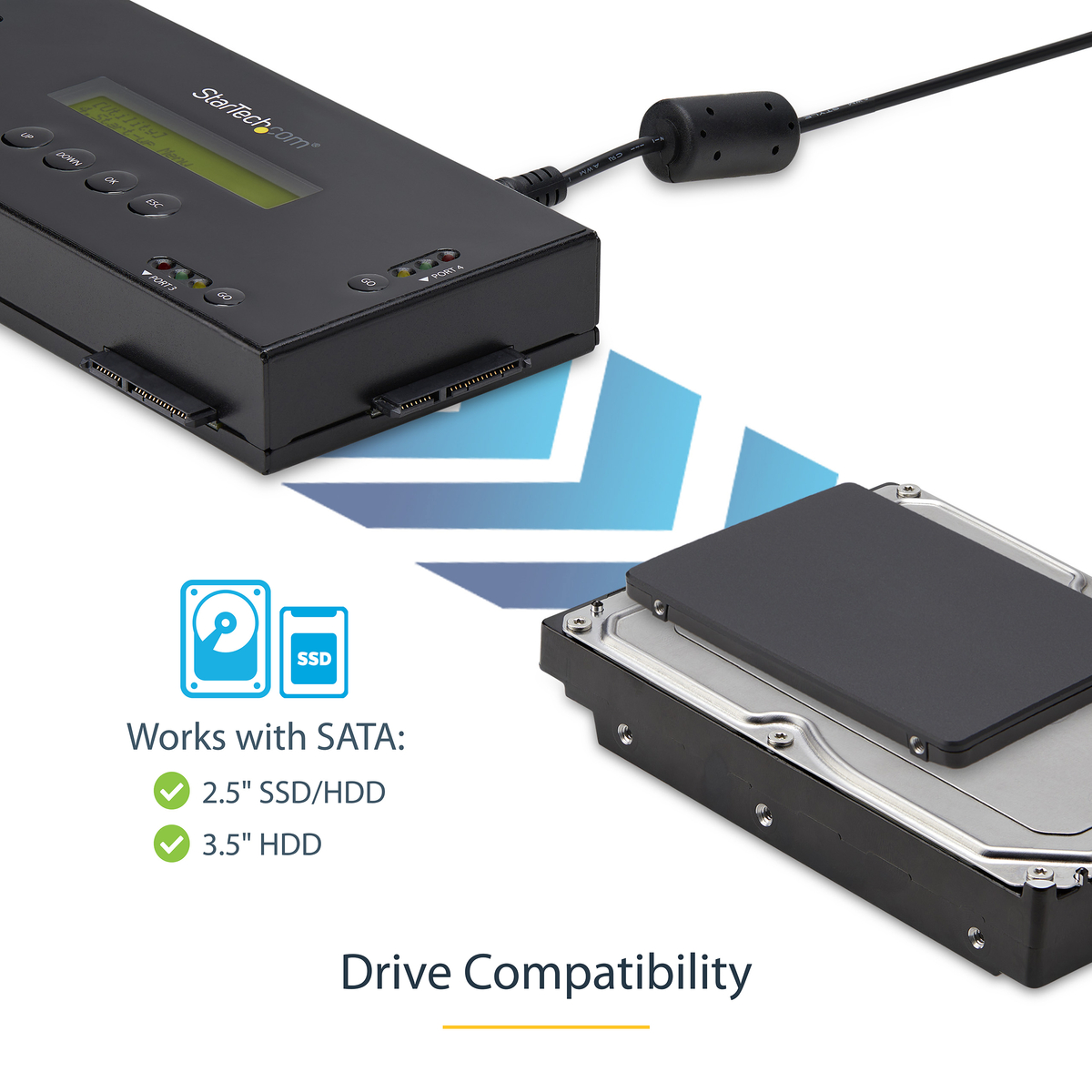 HDD Eraser for 2.5 or 3.5in. SATA Drives