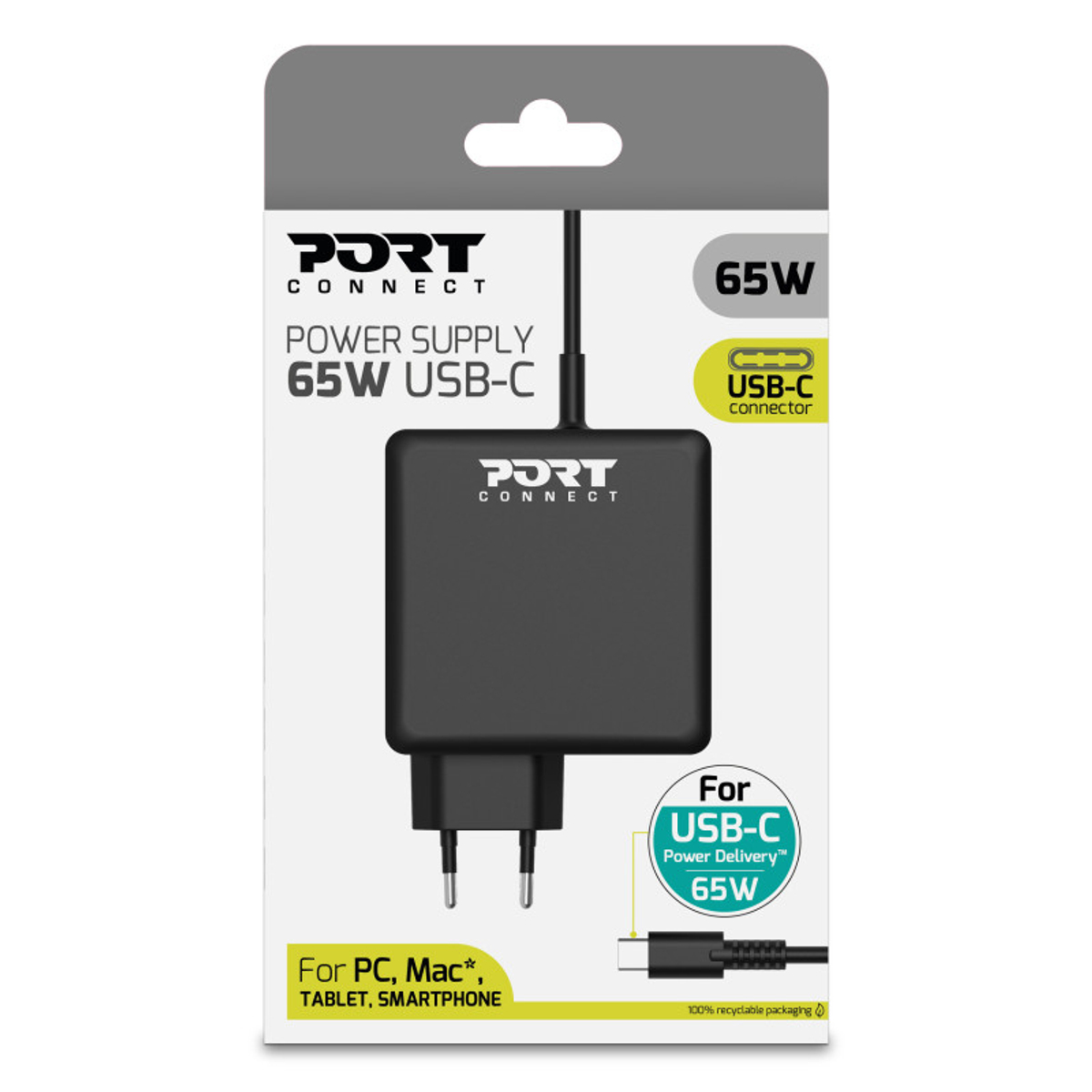 Power Supply 65 W Type C UK