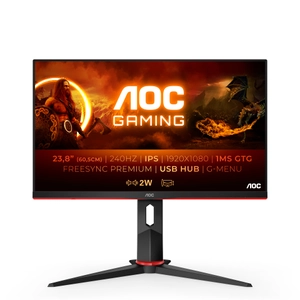 AOC, 24G2ZU/BK 23.8" FHD Fsync 240Hz 1ms