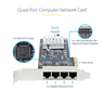 4-Port NBASE-T 2.5Gbps PCIe Network Card