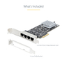 4-Port NBASE-T 2.5Gbps PCIe Network Card