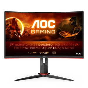 AOC, C27G2ZU/BK 27" Curve FHD 240Hz