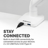 Platinum Series Single Monitor Arm White