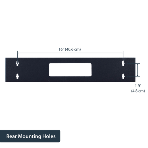 2U 19in Hinged Wall Mount Bracket