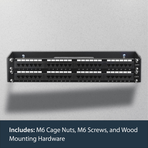 2U 19in Hinged Wall Mount Bracket