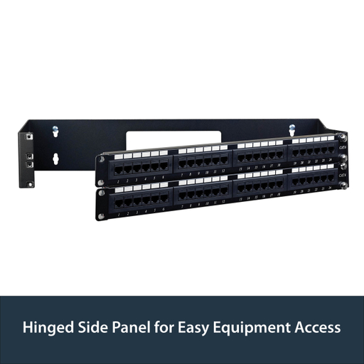 2U 19in Hinged Wall Mount Bracket