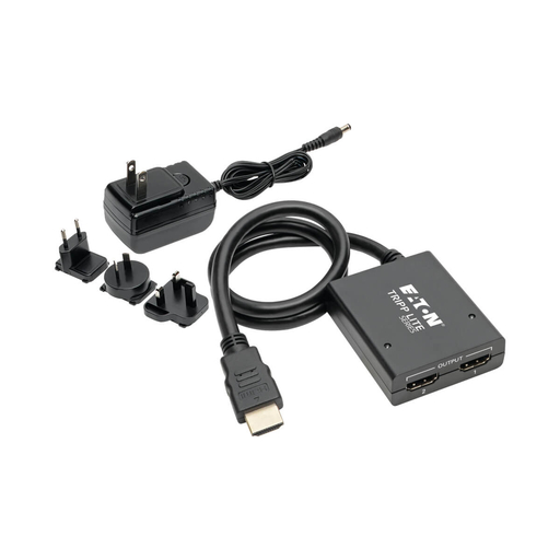 2-PRT HDMI SPLITTER UHD 4K INTL AC ADPTR