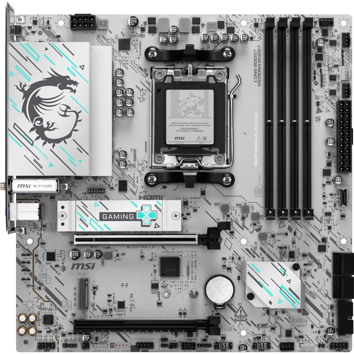 MB AMD AM5 B840M GAM PLUS WIFI6E D5MATX