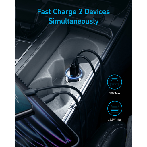 325 1A1C 53W PD Car Charger