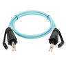 Ind Dplx OM3 Fiber Patch LC/LC IP68 2M
