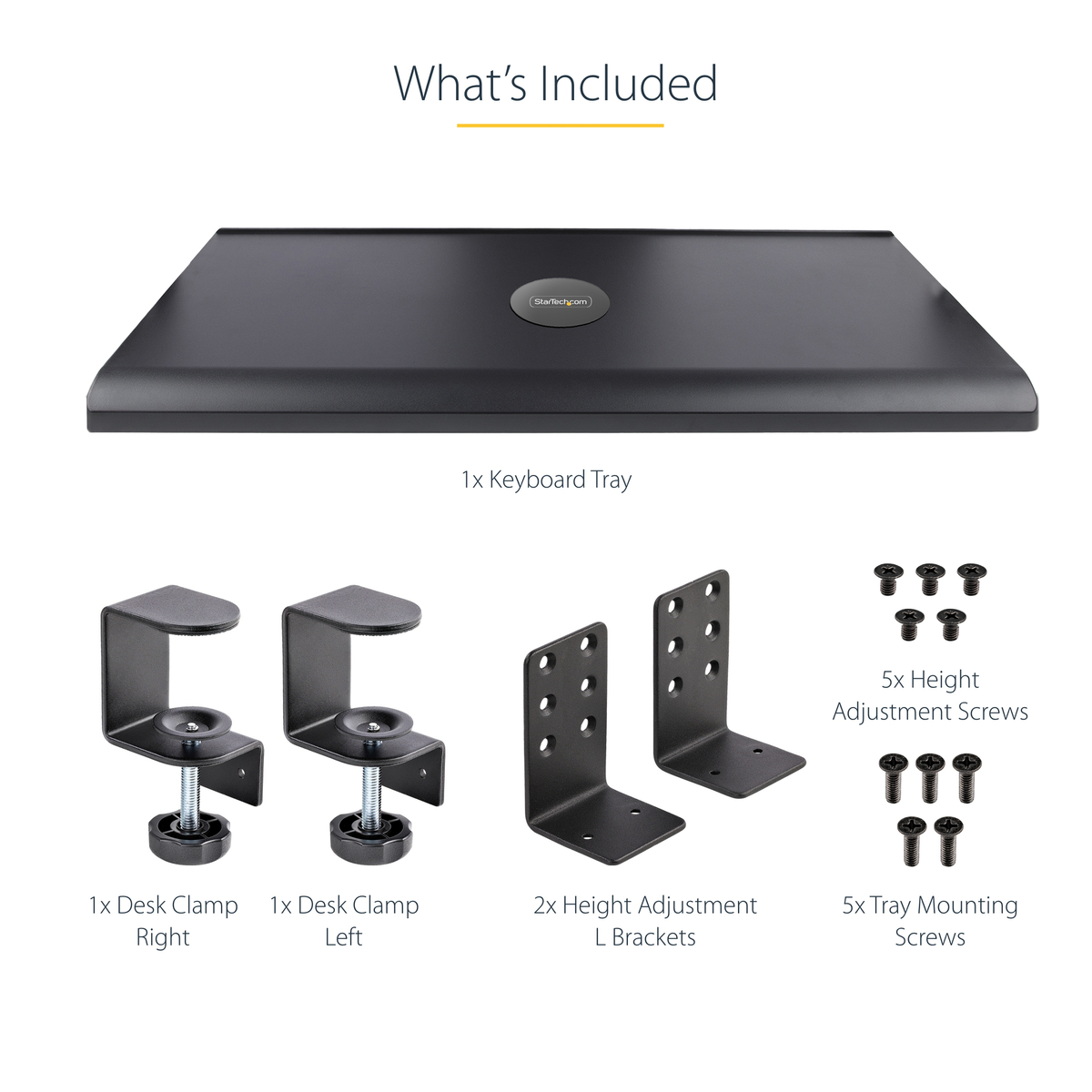 Under-Desk Keyboard Tray Adjustable