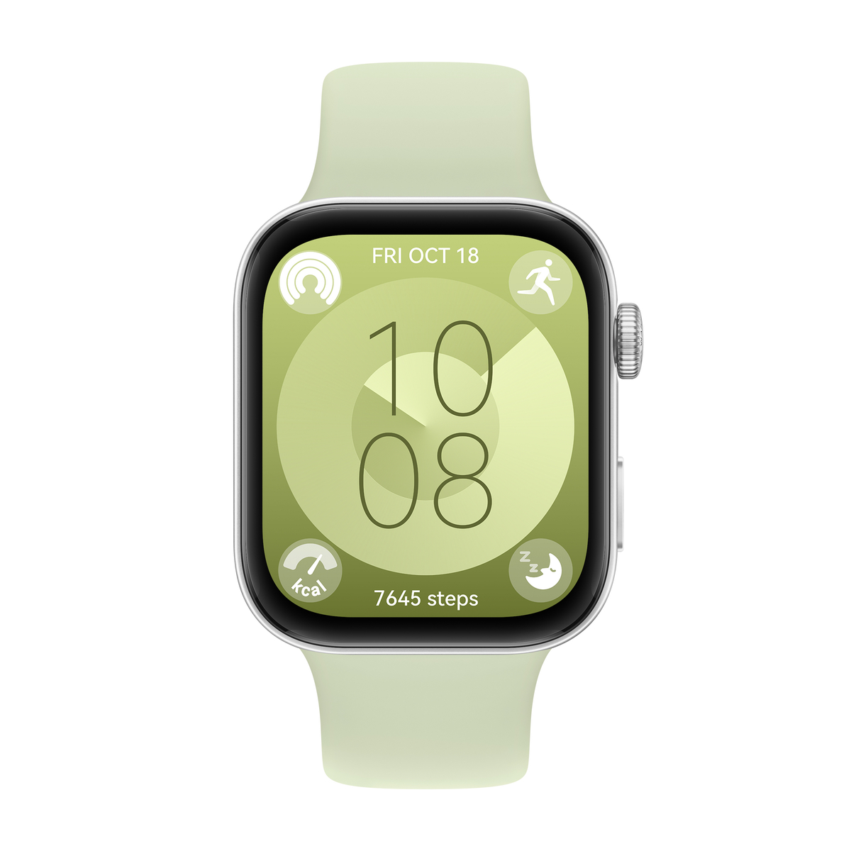 Fit 3 - Silver Body+Green Strap