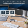 USB C Multiport Adapter - PD - Silver