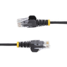 Cable - Black Slim CAT6 Patch Cord 0.5m