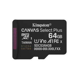 Kingston, 64GB microSDXC Gen3 100MB/s A1 Card