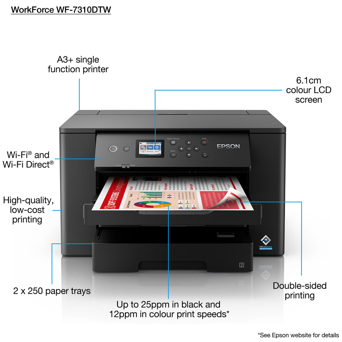 WorkForce WF-7310DTW A3 Colour SF