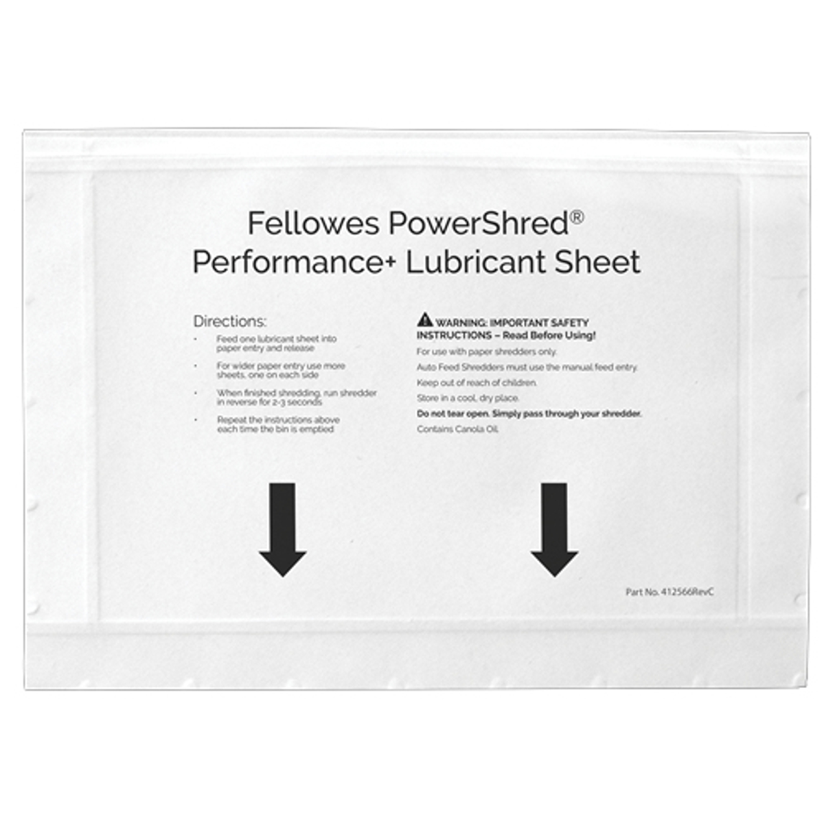 Powershred Performance+ Lubricant Sheets