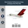 x4 PCI Express to M.2 PCIe SSD Adapter