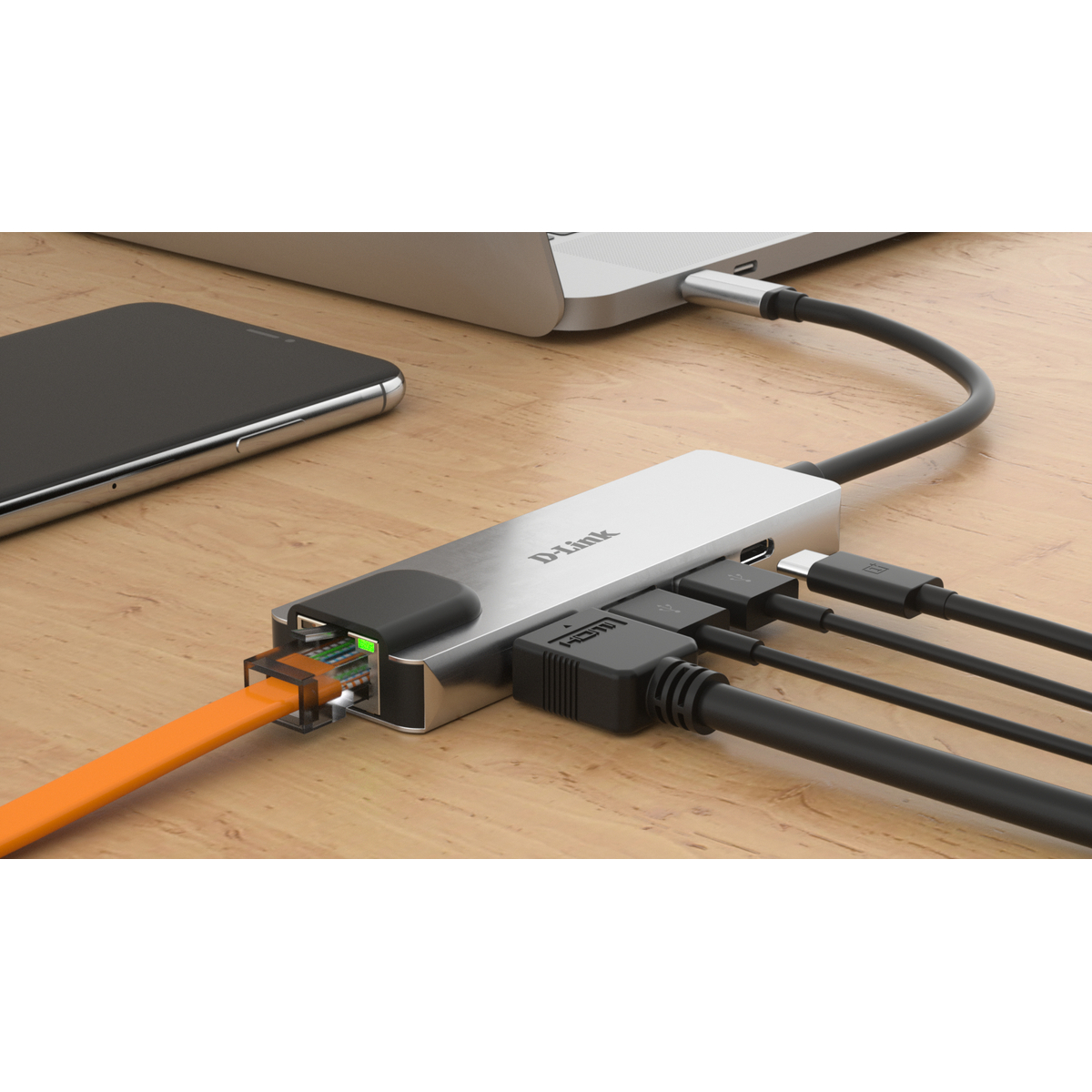 5-in-1 USB-C Hub - HDMI/ Ethernet/ Power