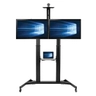 Dual Screen Mobile TV Cart 35-45in TVs