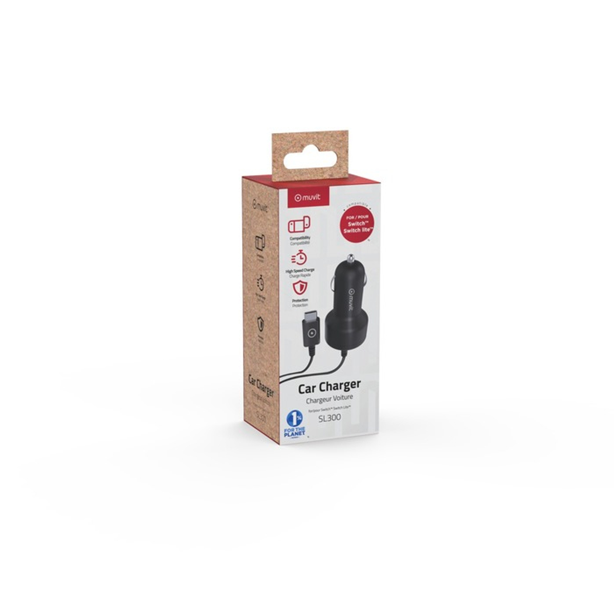 MUVIT Car Charger Nintendo Switch
