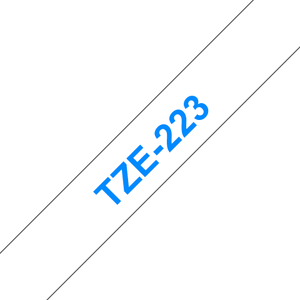 Brother, TZE223 9mm Blue On White Label Tape