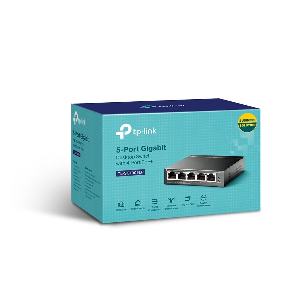 5-Port Gigabit Switch With 4-Port PoE+