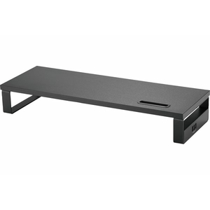 Particle board desktop monitor stand