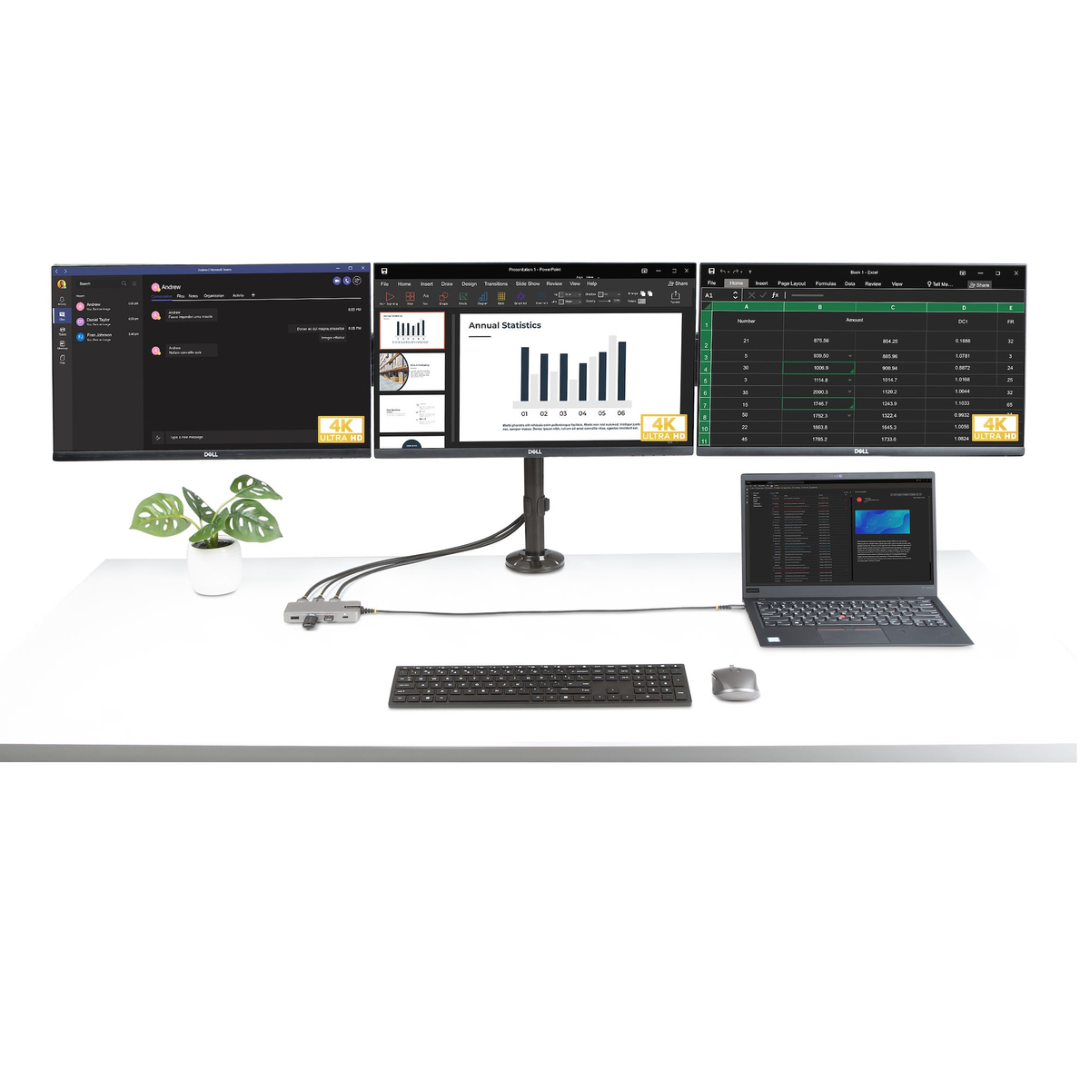 USB-C Triple-Monitor Multiport Adapter