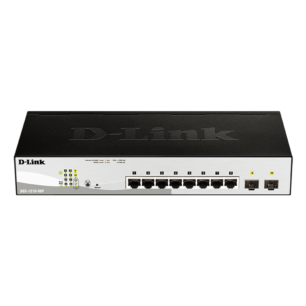8P 1Gb Poe Smart Switch W/2 1000Bt/Sfp