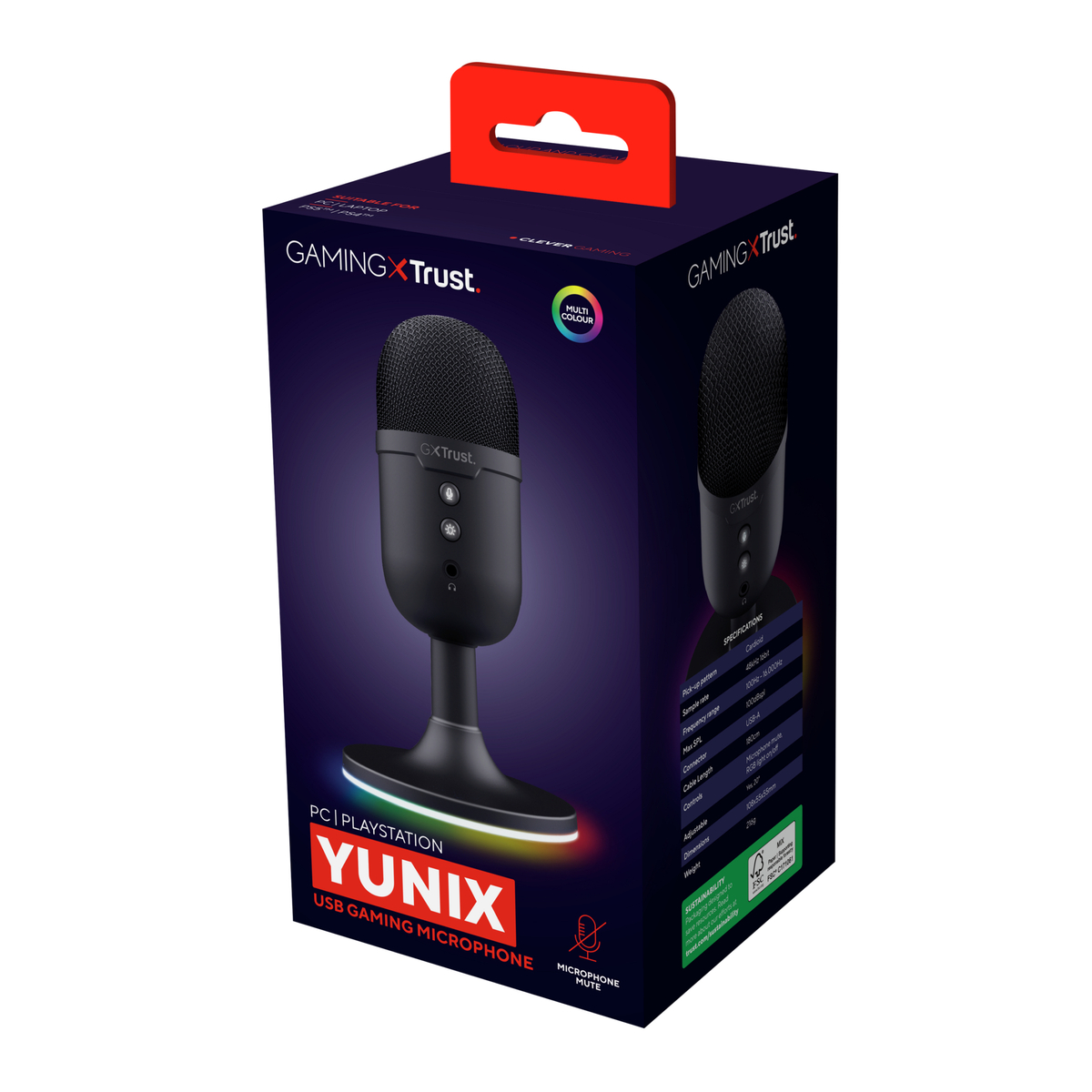 GXT234 YUNIX USB MICROPHONE BLK