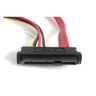 18in SAS 29 Pin-SATA Cable w/LP4 Power
