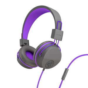 Folding Kids Headphones Purple/Grey