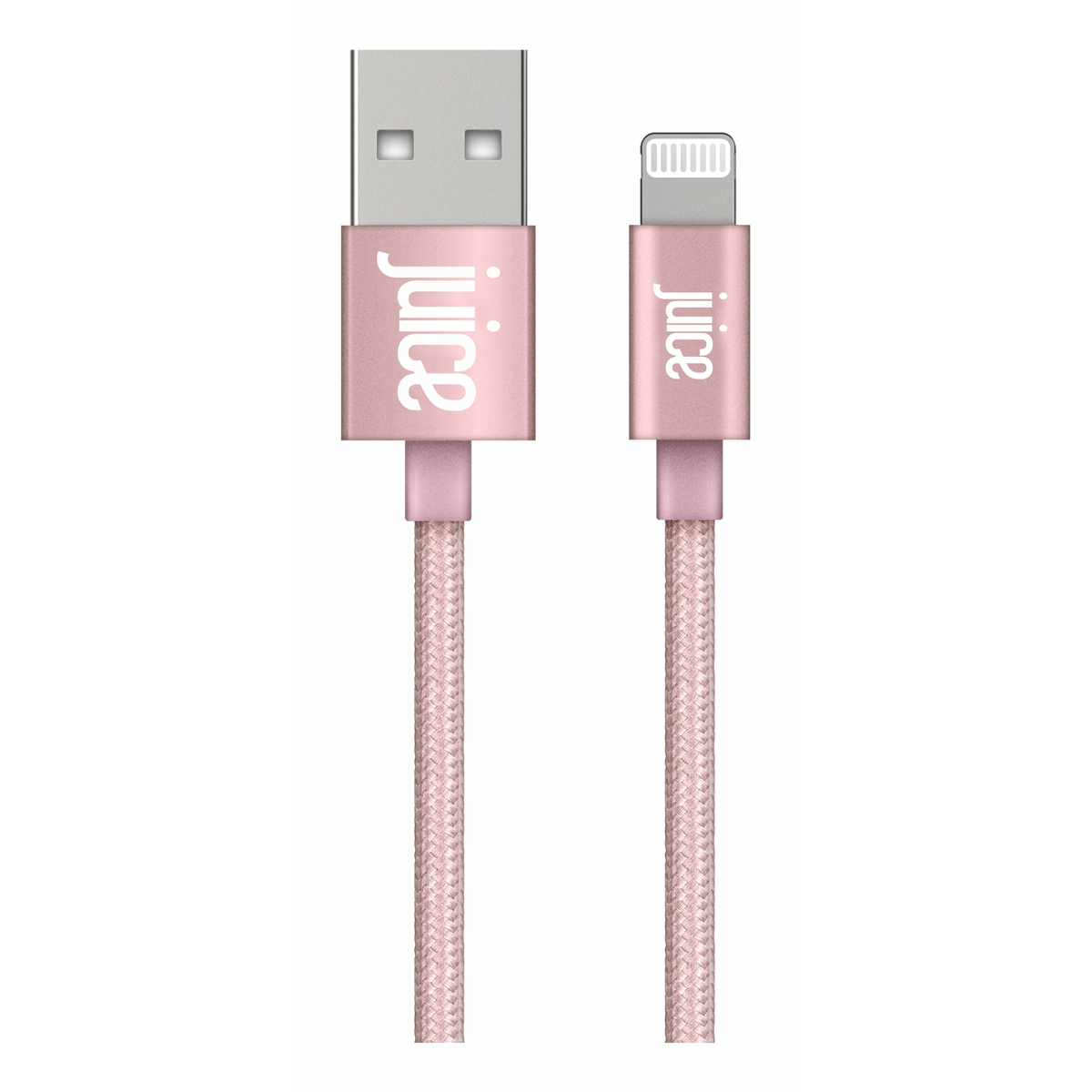 Lightning 3m Braided Rose Gold Cable