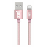 Lightning 3m Braided Rose Gold Cable