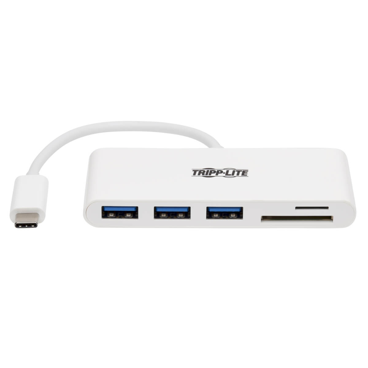 3-PORT USB-C TO USB-A HUB SD/MCC READER