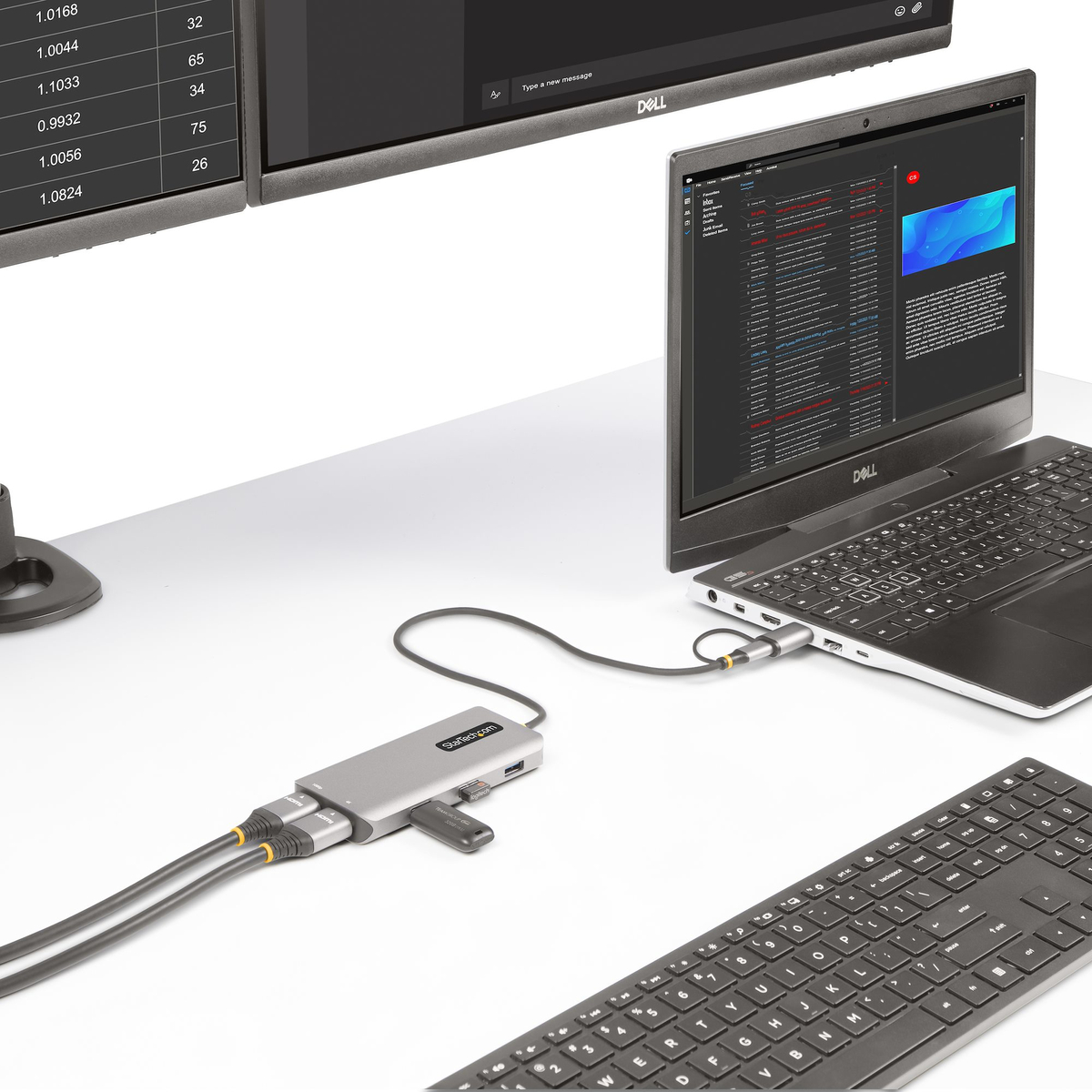 USB-C/USB-A Multiport Adapter Dual HDMI