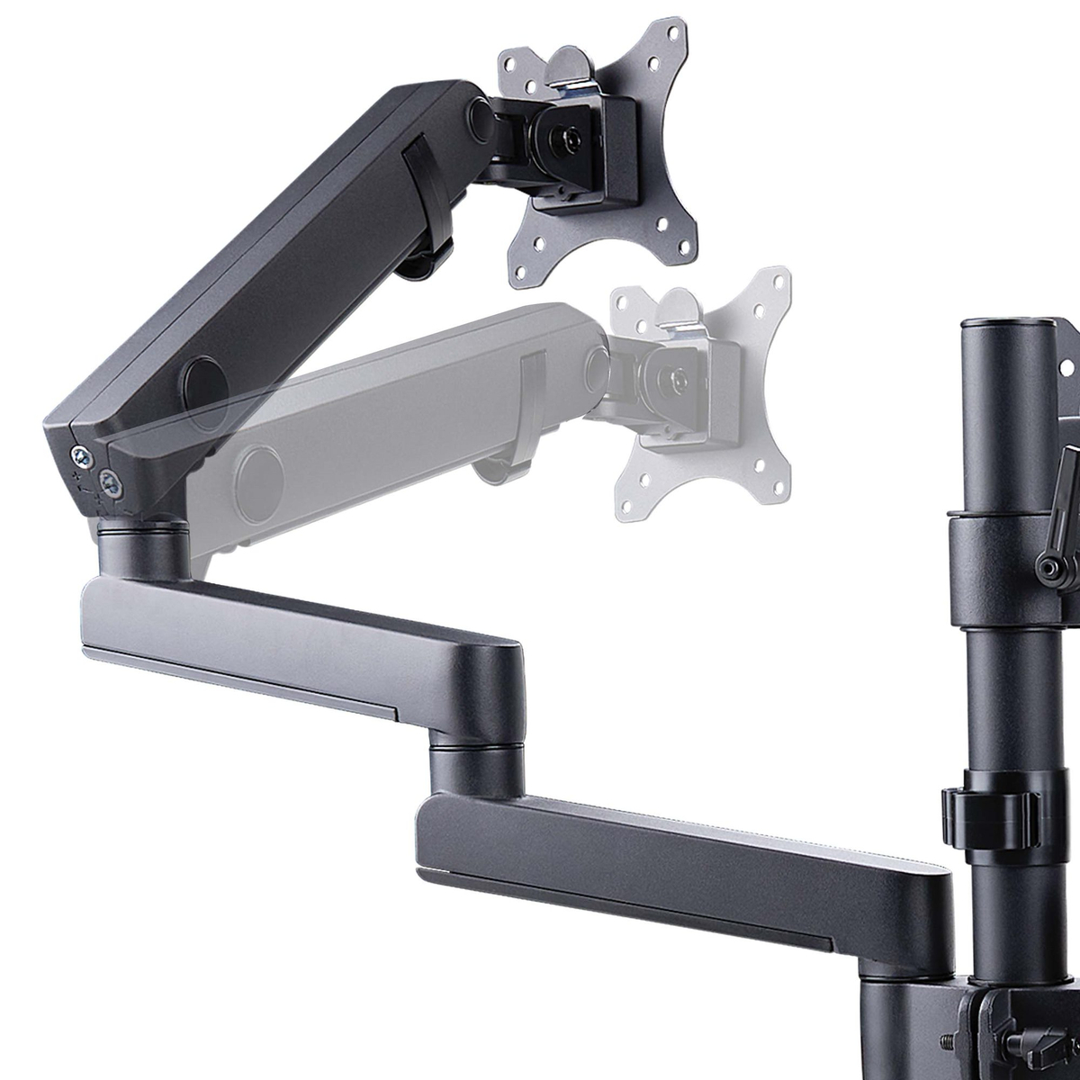 Triple Monitor Desk Mount, 27in Screen